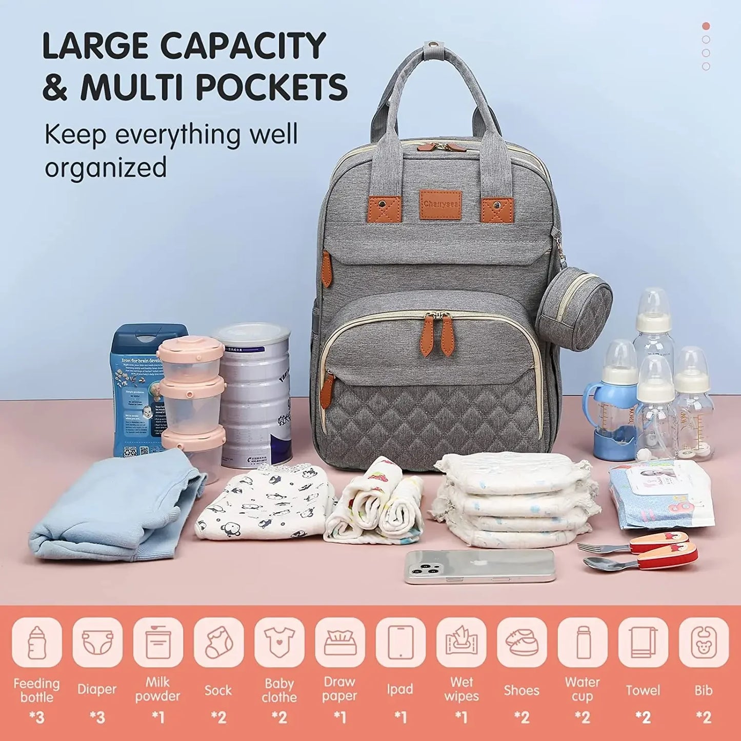 TravelEase Baby Bag 3-in-1