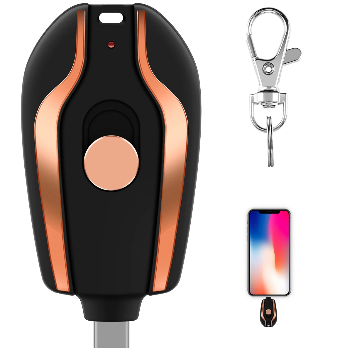 Compact Keychain Phone Charger