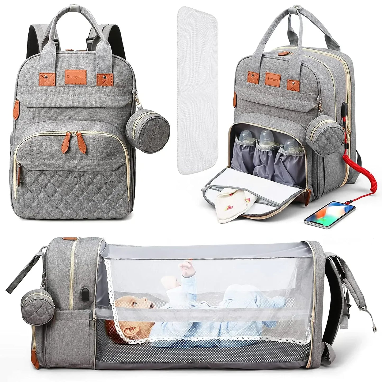 TravelEase Baby Bag 3-in-1